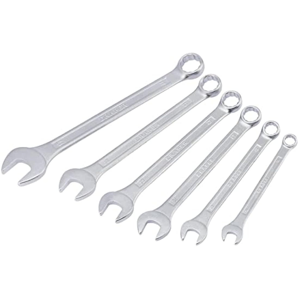 Draper Metric Combination Spanner Set - 6 Piece Hand Tool Wrench Kit