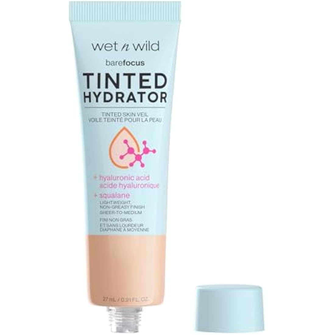 Wet n Wild Bare Focus Tinted Hydrator – Semi-Matte Moisturiser, Light