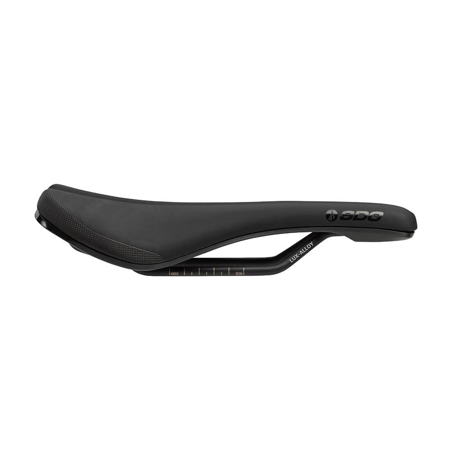 SDG Bel Air 3.0 Lux-Alloy MTB Saddle - Black Microfibre, 140mm