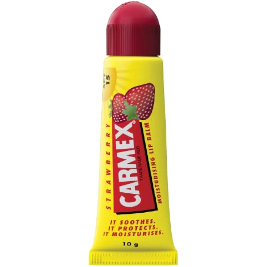 Carmex Strawberry Lip Balm Tube with Limited Edition Keyring Set