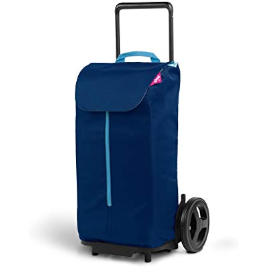GIMI Shopping Trolley – 50L Blue Polyester Bag with XL Wheels