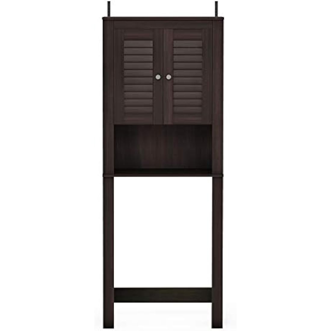 Furinno Wall Mounted Storage Cabinet | Espresso MDF Wood Shelving