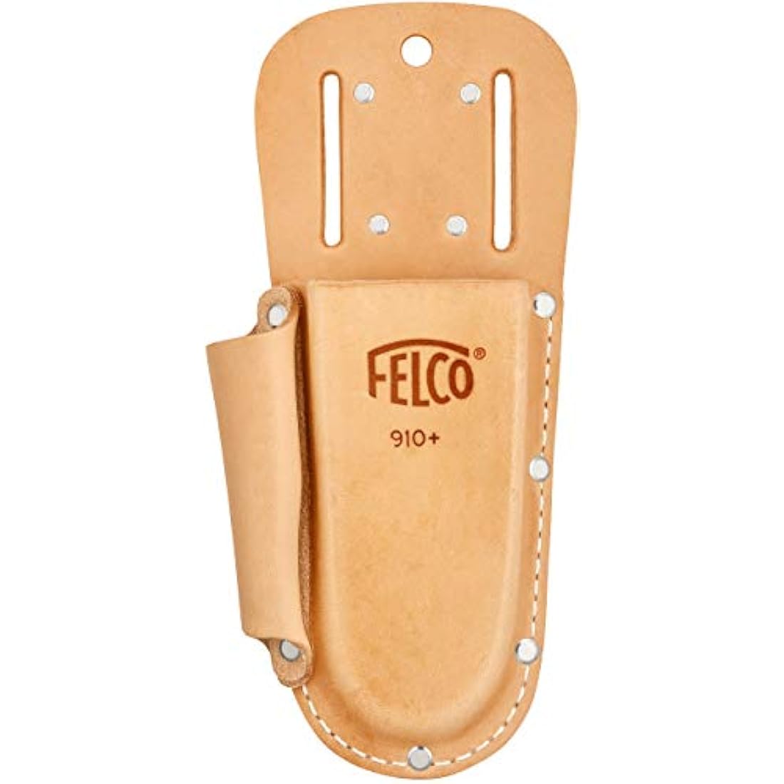 Felco 910+ Leather Holster with Sharpening Tool Pocket | Belt Clip
