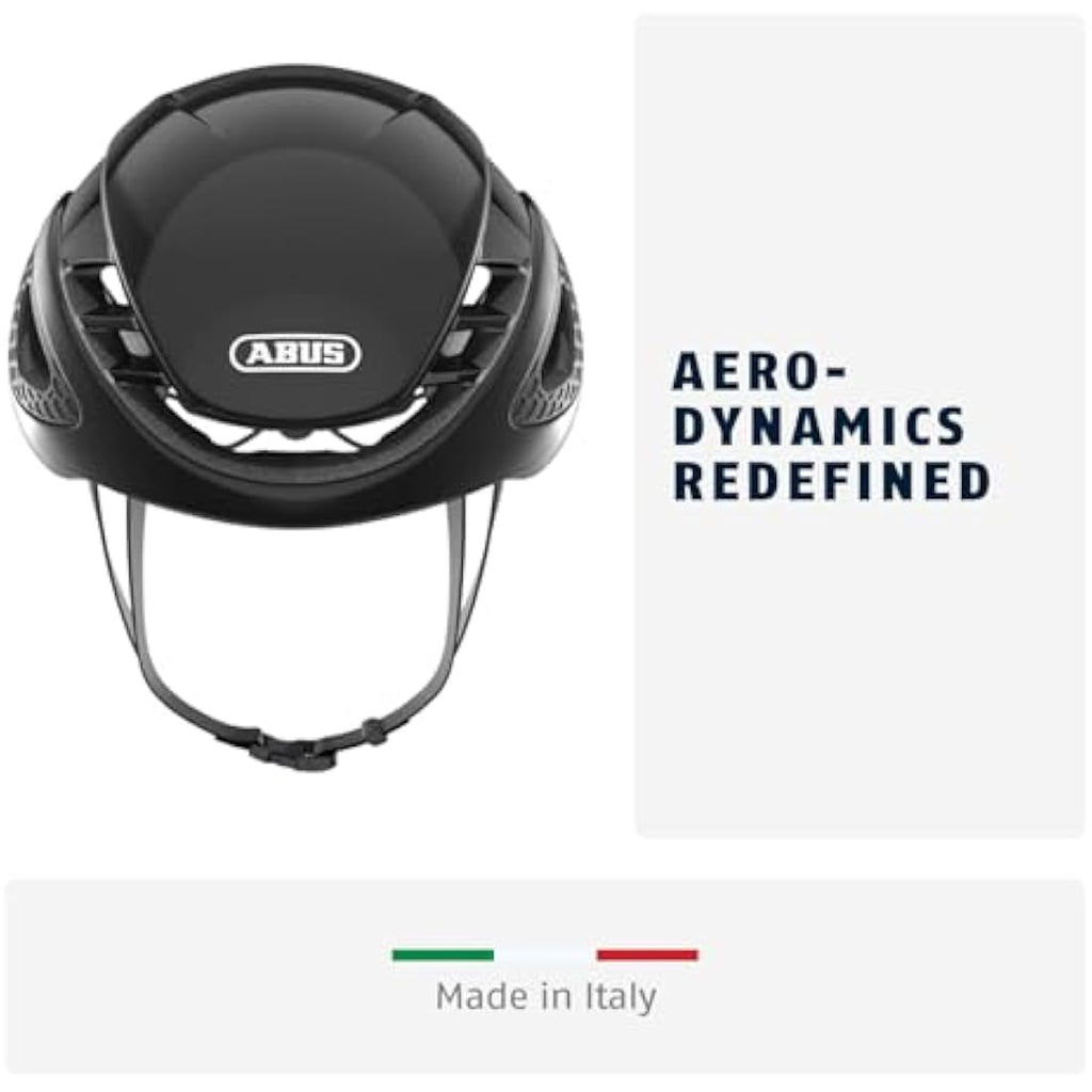 ABUS GameChanger Aerodynamic Racing Bike Helmet – Black, Size S