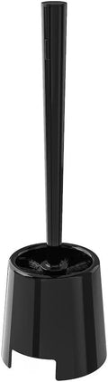 BOLMEN Toilet brush and holder, Black or White plastic with Strong Dense Bristles Black