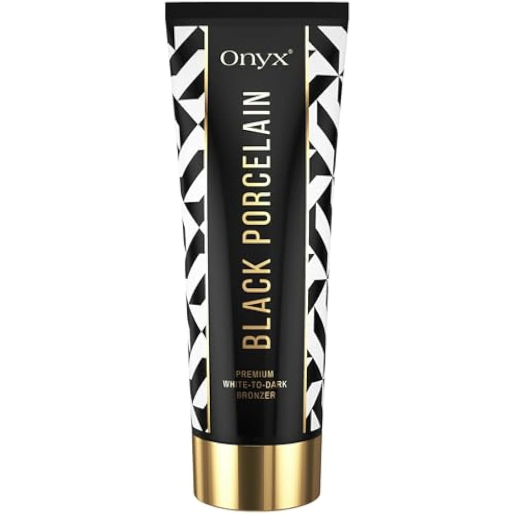Onyx Black Porcelain Sunbed Cream | White Bronzer Tanning Lotion