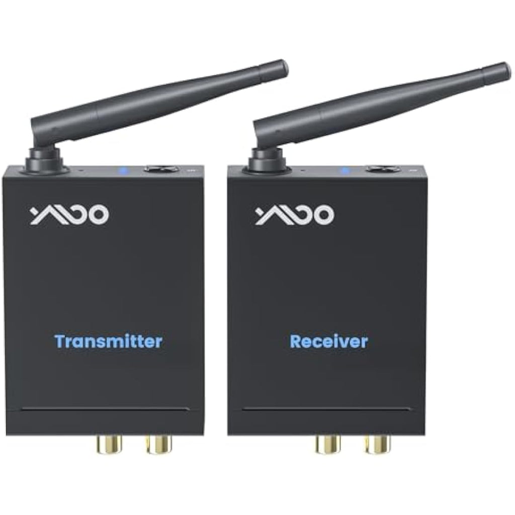 YMOO Wireless Audio Transmitter Receiver | 100m Long Range HiFi 2.4GHz