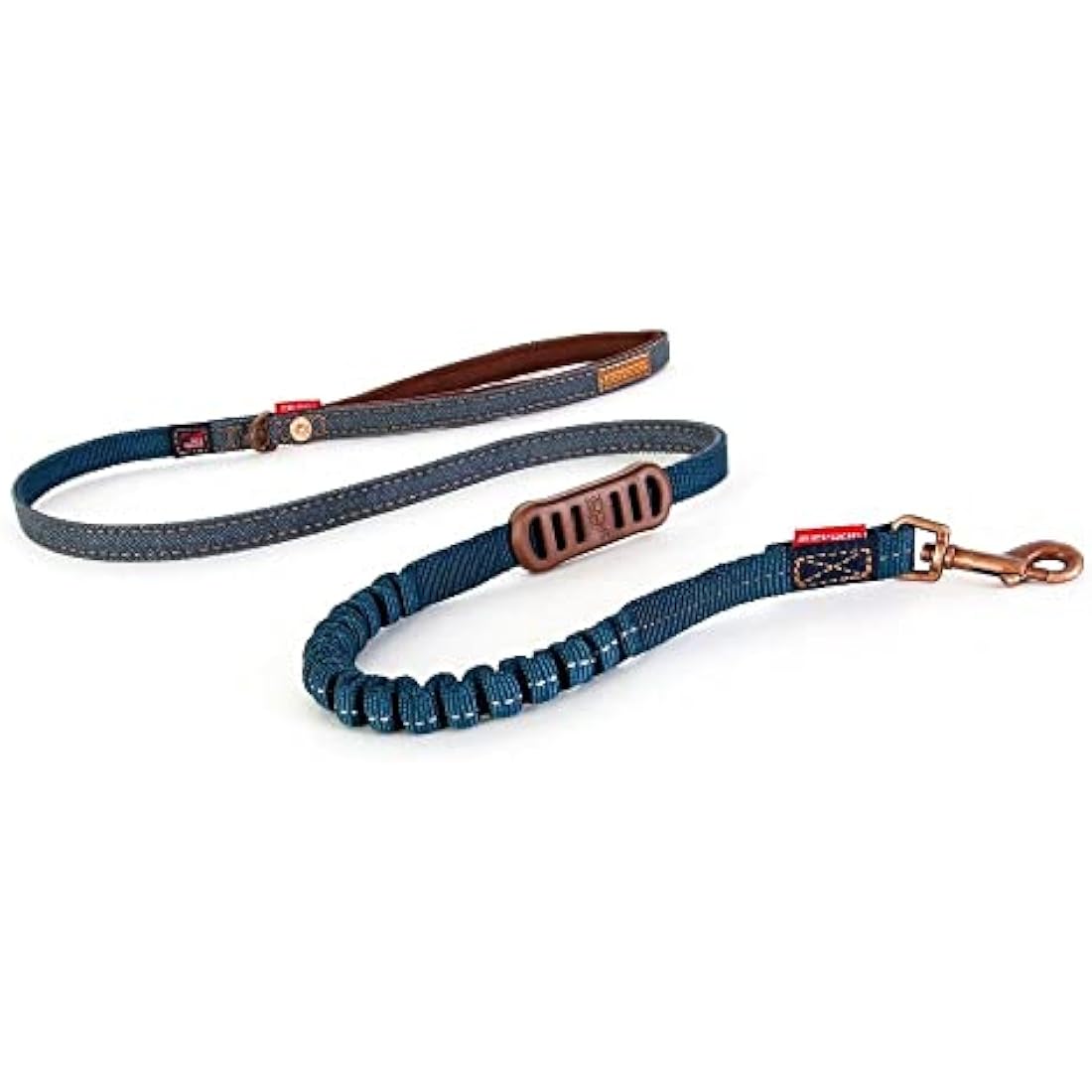 EzyDog Zero Shock LITE Bungee Dog Lead for Small Dogs - 1.2m Denim