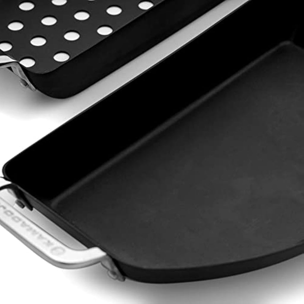 Kamado Joe Karbon Steel Half-Moon Pan Set – Non-Stick Grill Cookware