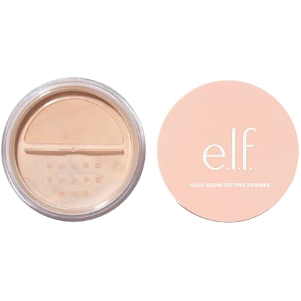 e.l.f. Halo Glow Setting Powder – Blurring Loose Powder, Medium, 6.8g
