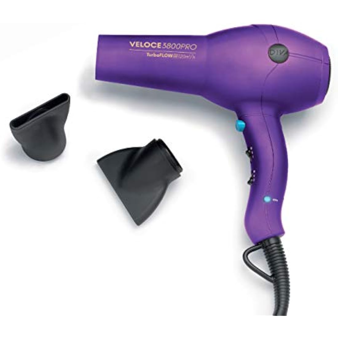 Diva Pro Veloce 3800 Ionic Hairdryer – 2200W Professional Dryer, Purple