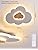 Cloud LED Ceiling Light – 26W Dimmable Wood Lamp with Remote