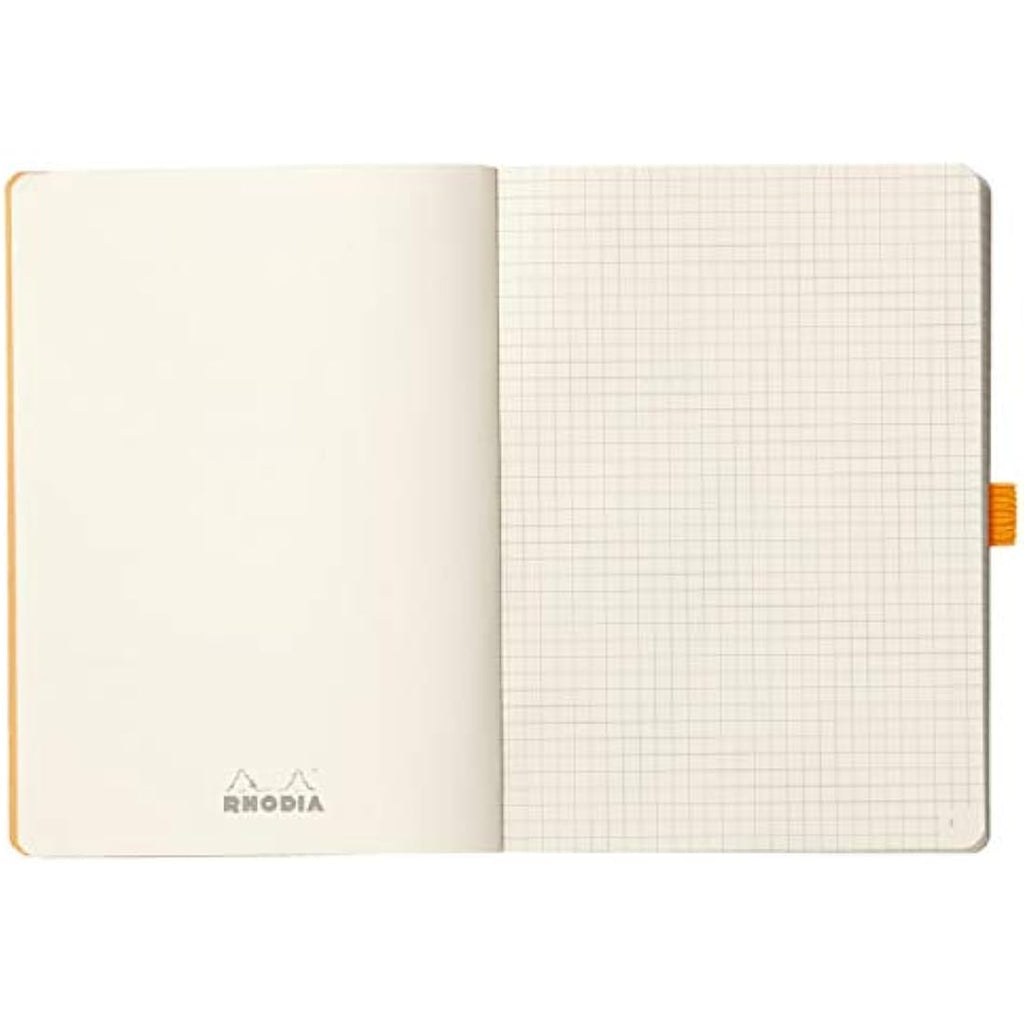 Rhodia Goalbook A5 Soft Notebook - Raspberry Faux Leather Grid Journal