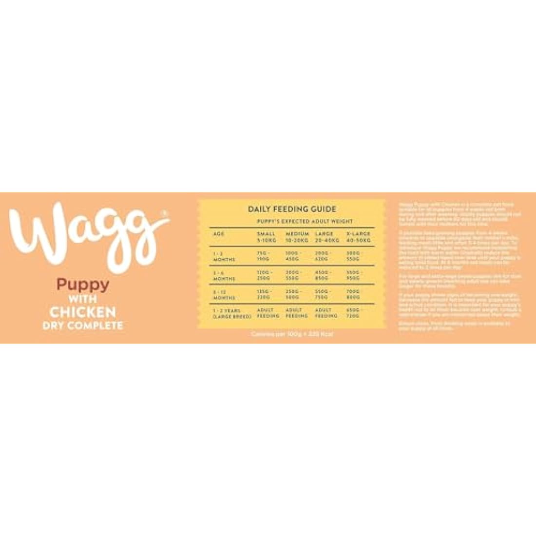 Wagg Complete Puppy Dry Dog Food – Turkey & Rice Formula, 12kg
