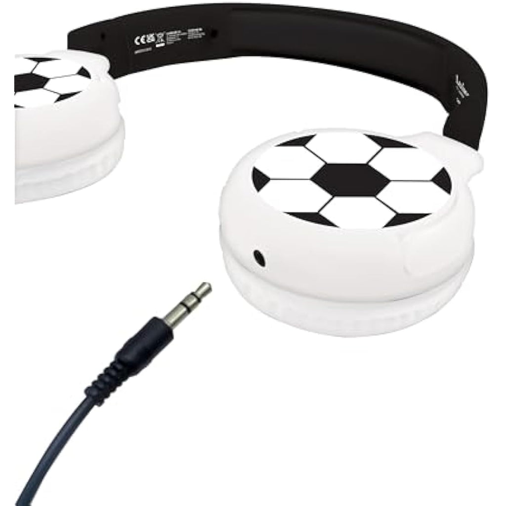Lexibook Football Kids Headphones – Bluetooth & Wired Foldable Headset