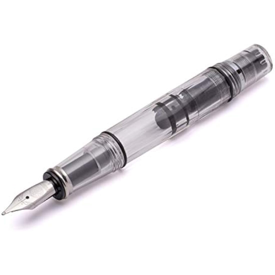 TWSBI Diamond Mini Clear Fountain Pen – Transparent Piston Pen, Fine Nib