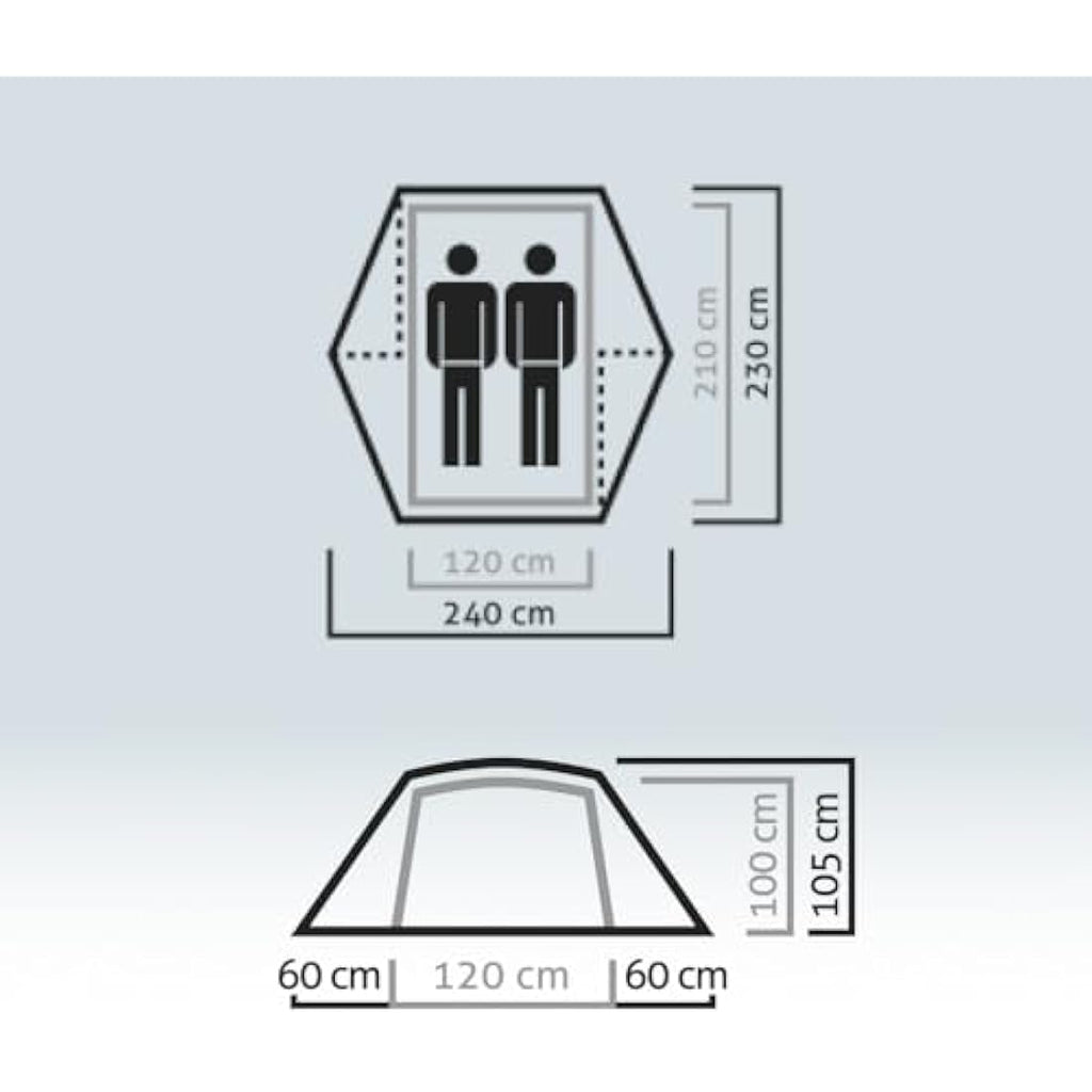 Salewa Denali II Two-Person Backpacking Tent – Self-Supporting Design