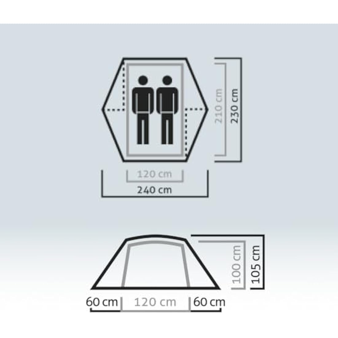 Salewa Denali II Two-Person Backpacking Tent – Self-Supporting Design