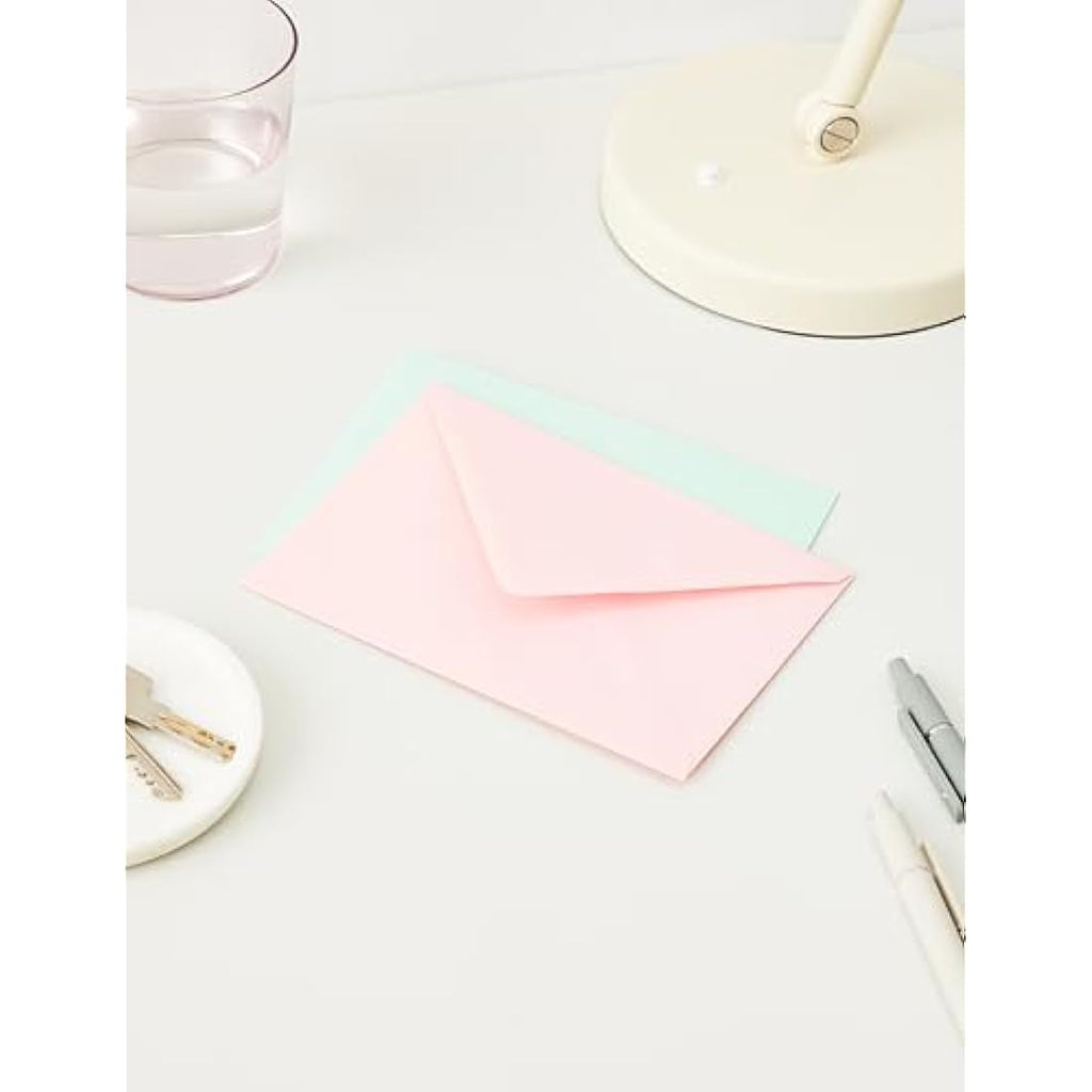 Craft UK C6 Envelopes – 200 Pack Assorted Colours for Card Making