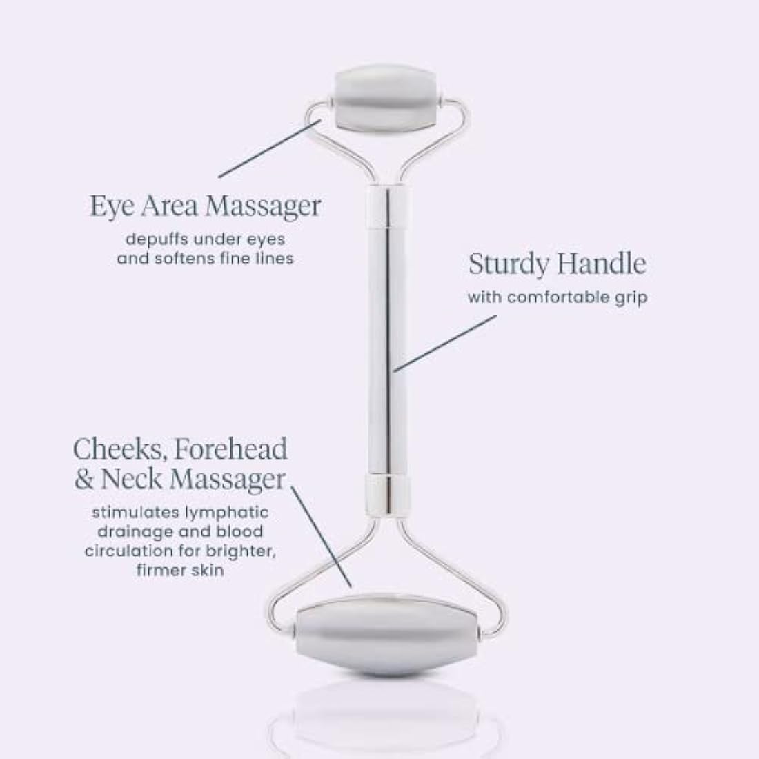 Wonderskin Liquid Gym Facial Roller – Stainless Steel Face Sculpting Tool