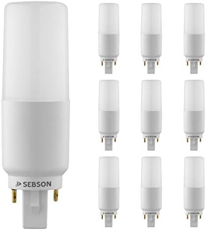 SEBSON G24 LED 7W Bulb 10-Pack | Neutral White 4000K | 50W Replacement