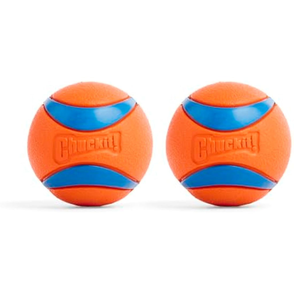 ChuckIt! Ultra Ball Durable Rubber Dog Toy - High Bounce & Floating, 2 Pack