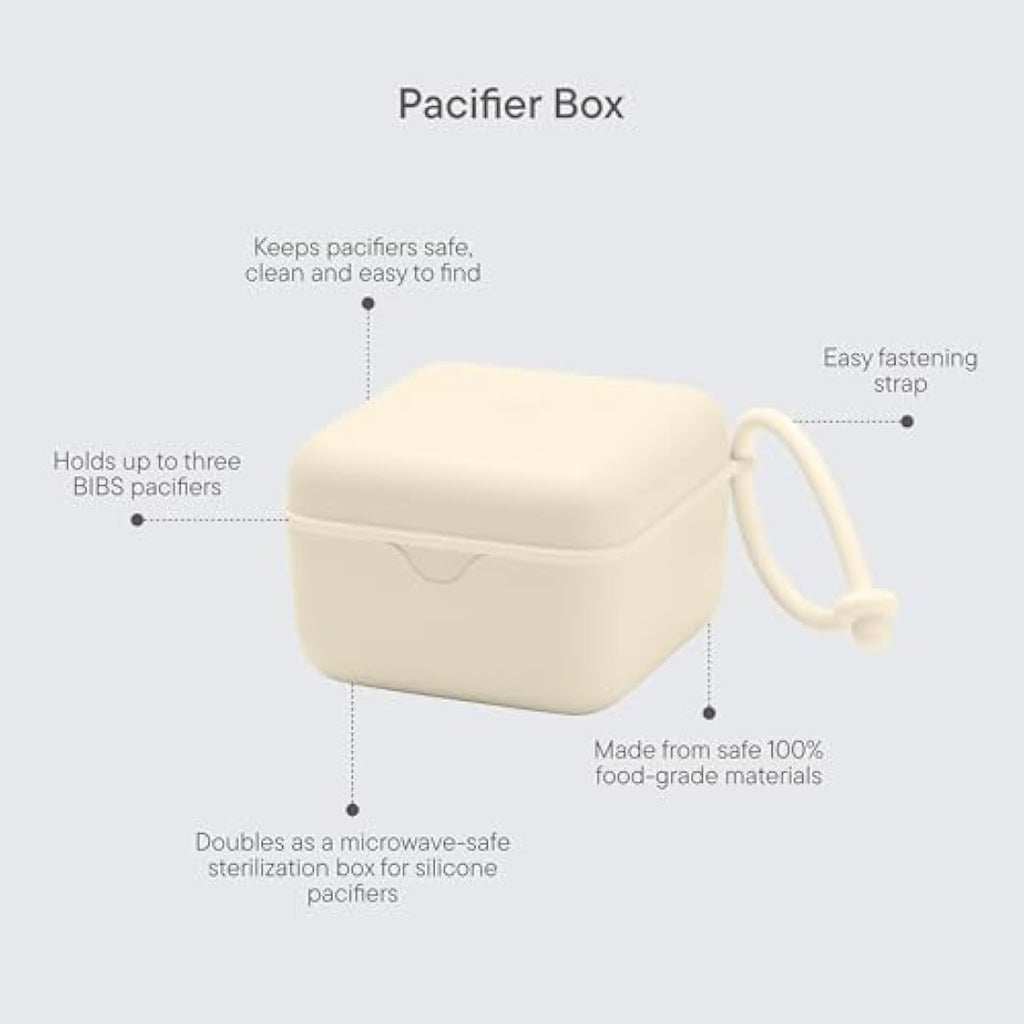 BIBS Pacifier Box and Sterilizer Case with Strap - Petrol Blue
