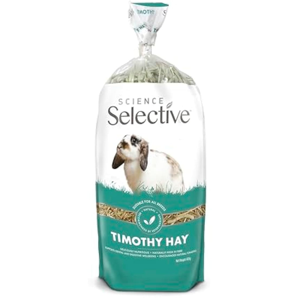 Supreme Science Selective Timothy Hay – Fiber Rich Small Pet Food, 400g