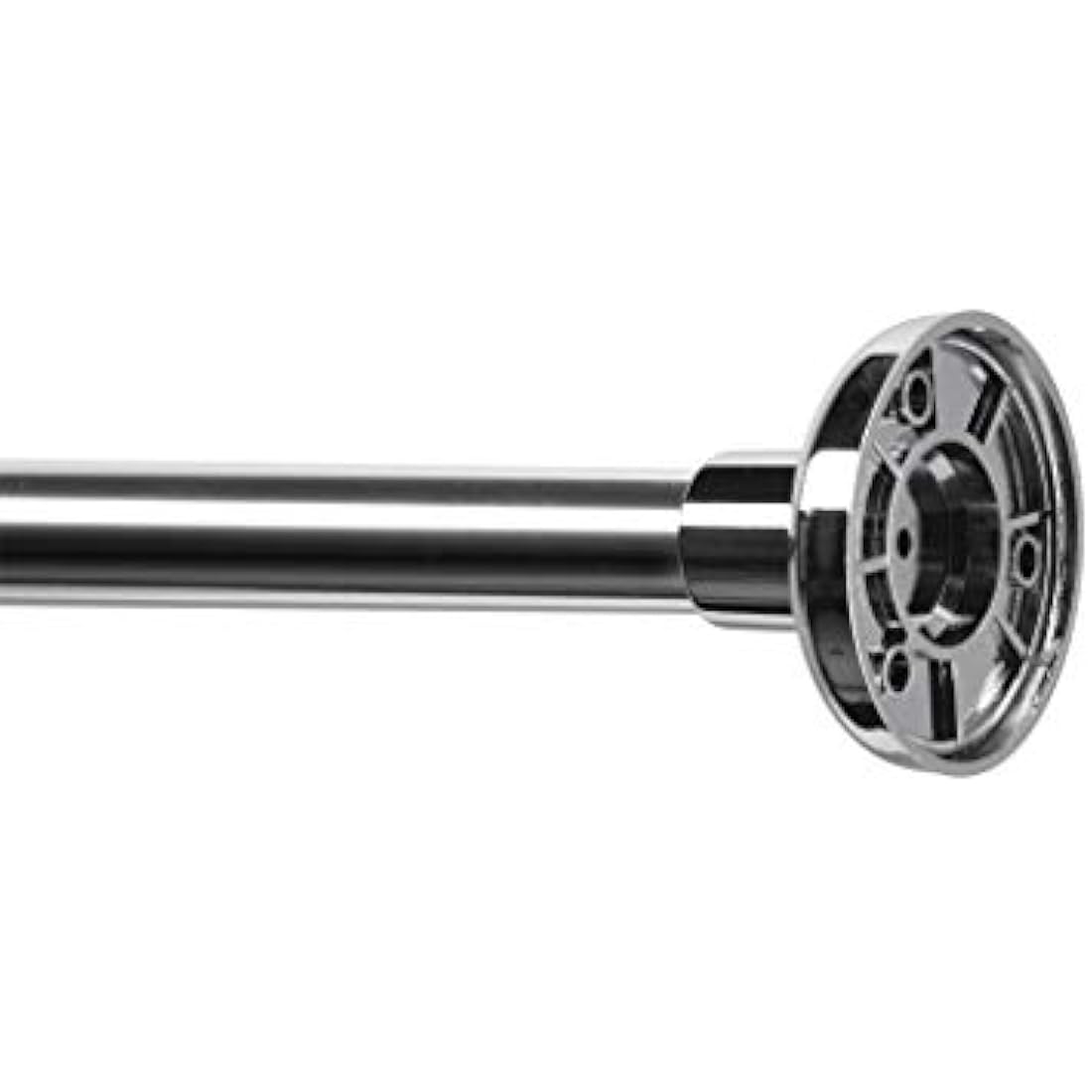 Croydex L-Shaped Telescopic Shower Curtain Rail - Chrome 1400-2600mm