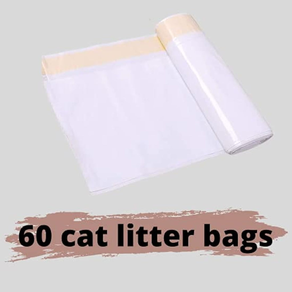 Jolof Store Scratch Resistant Cat Litter Tray Liners - 60 Pack (70x40cm)