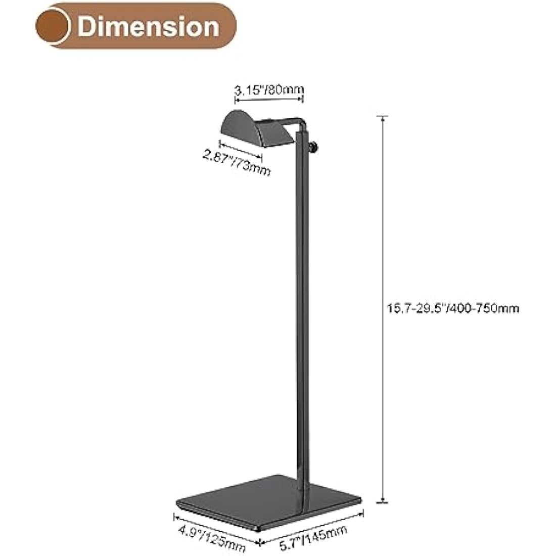 Jolof Store Metal Purse Display Stand | Adjustable Height Handbag Rack 2pk