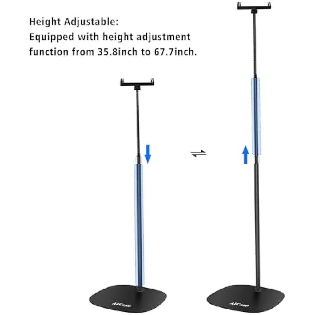 AICase Tablet Floor Stand – Adjustable Gooseneck Holder for iPad 4.6-13"