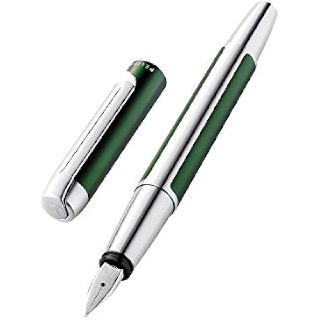Pelikan Pura Fountain Pen – Forest Green Aluminium, Medium Nib