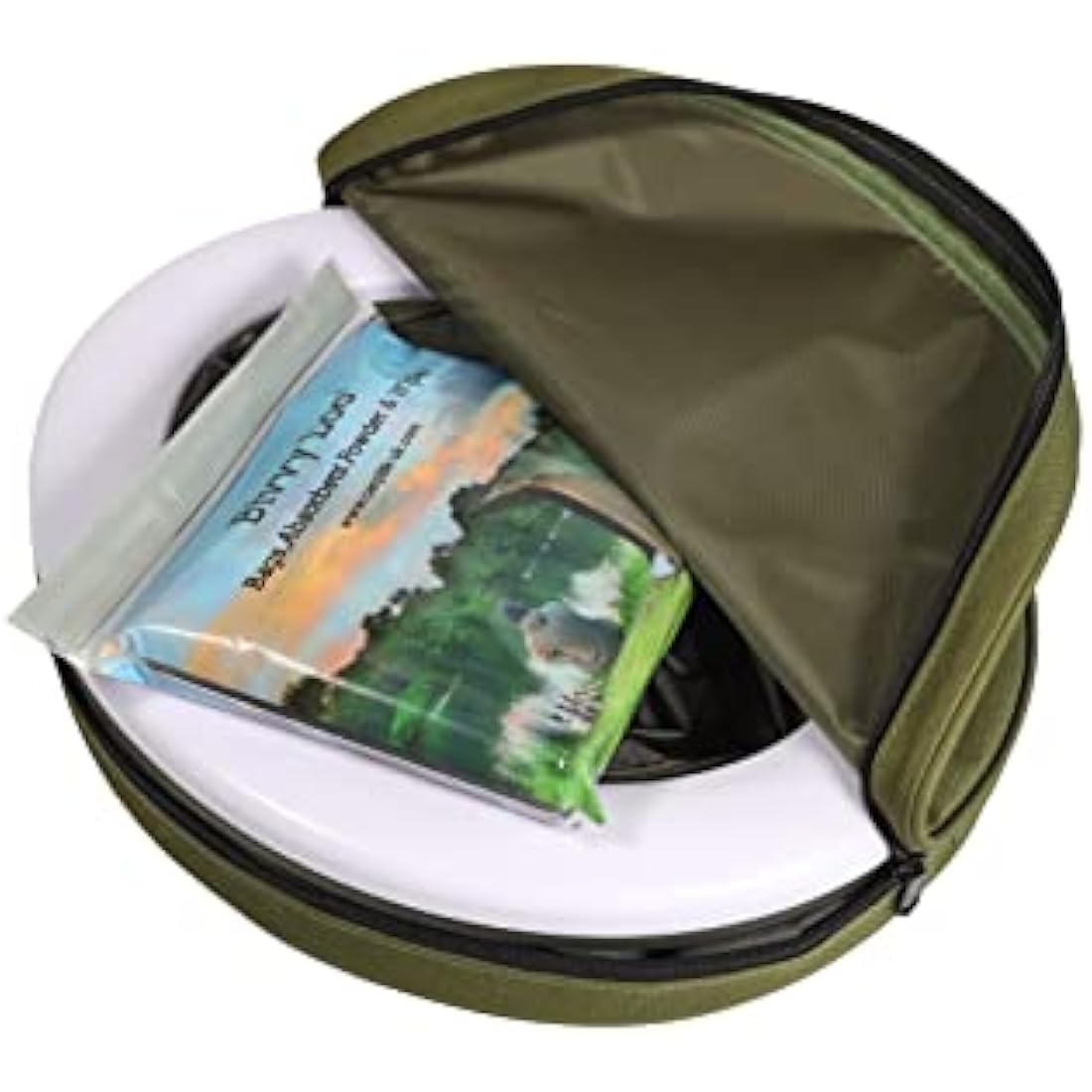 Bivvy Loo Portable Camping Toilet – Foldable Steel Frame, 150kg (Green)