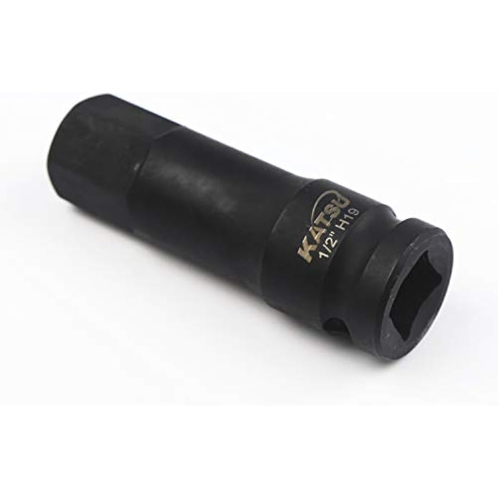 KATSU 8-Piece 1/2" Drive Hex Allen Deep Impact Socket Set, 5-19mm