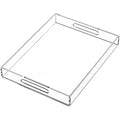 Acrylic Serving Tray | 12x16 Spill-Proof Coffee Table Tray