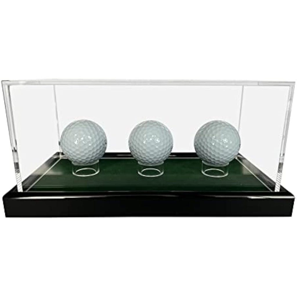 LL-Golf Acrylic Display Case with Green Velvet Base – 22x12x10.5 cm