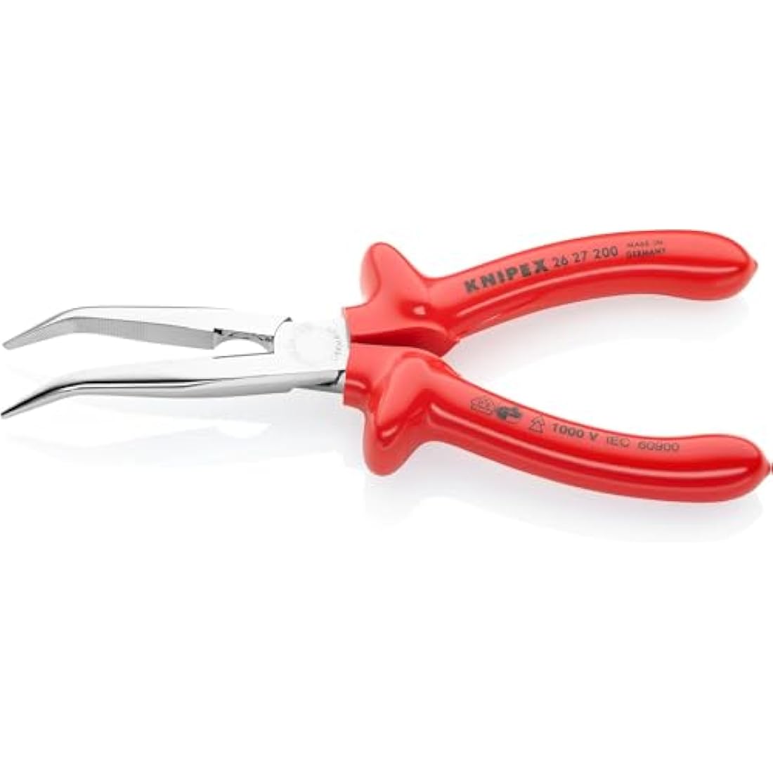 Knipex Snipe Nose Side Cutting Pliers – VDE Insulated 200mm 26 27 200