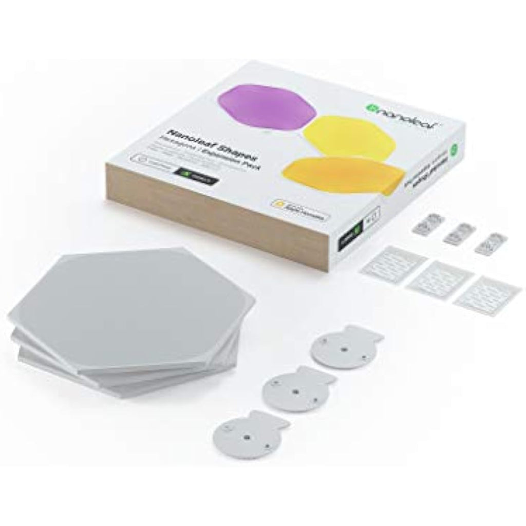 Nanoleaf Shapes Hexagon Expansion Pack | 3 Modular LED Smart Panels