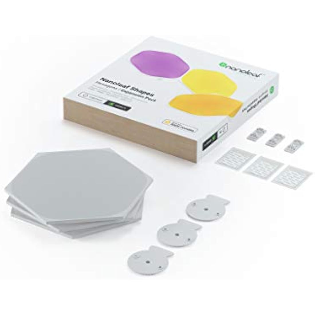 Nanoleaf Shapes Hexagon Expansion Pack | 3 Modular LED Smart Panels