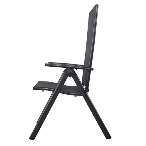 Chicreat Korfu Aluminium Folding Garden Chair | 8-Position Adjustable