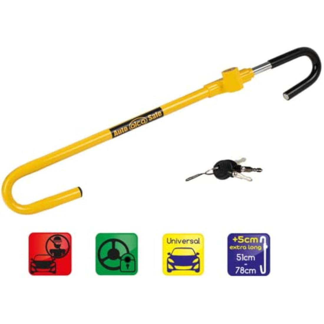 alca Germany Pedal to Steering Wheel Lock – Anti-Theft AutoSafe A301000