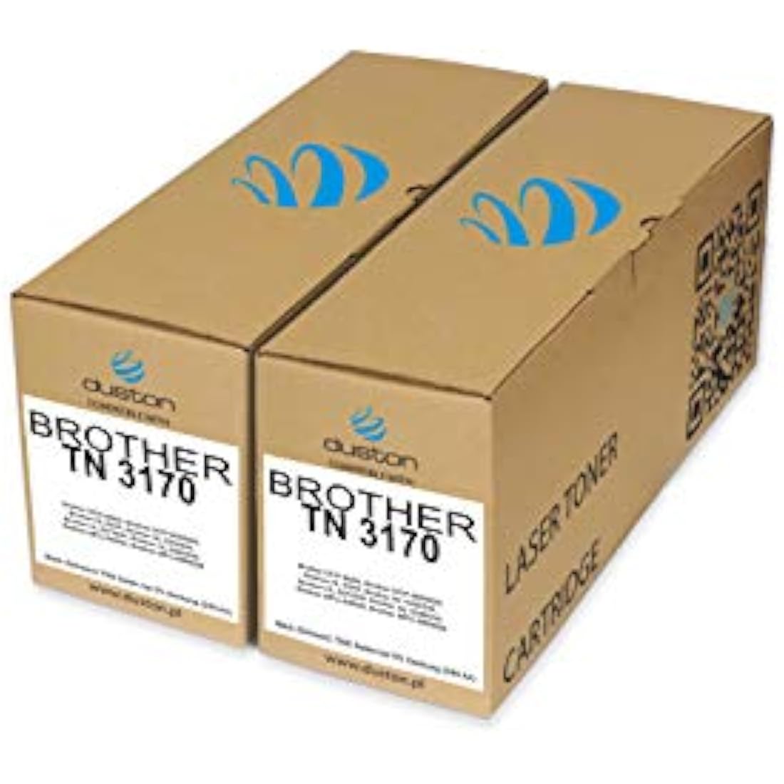 Duston 2x TN3170 Black Toner Cartridge for Brother HL5240 MFC8460N