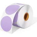 MUNBYN Purple Round Thermal Sticker Labels | 2" Circle 750 Labels
