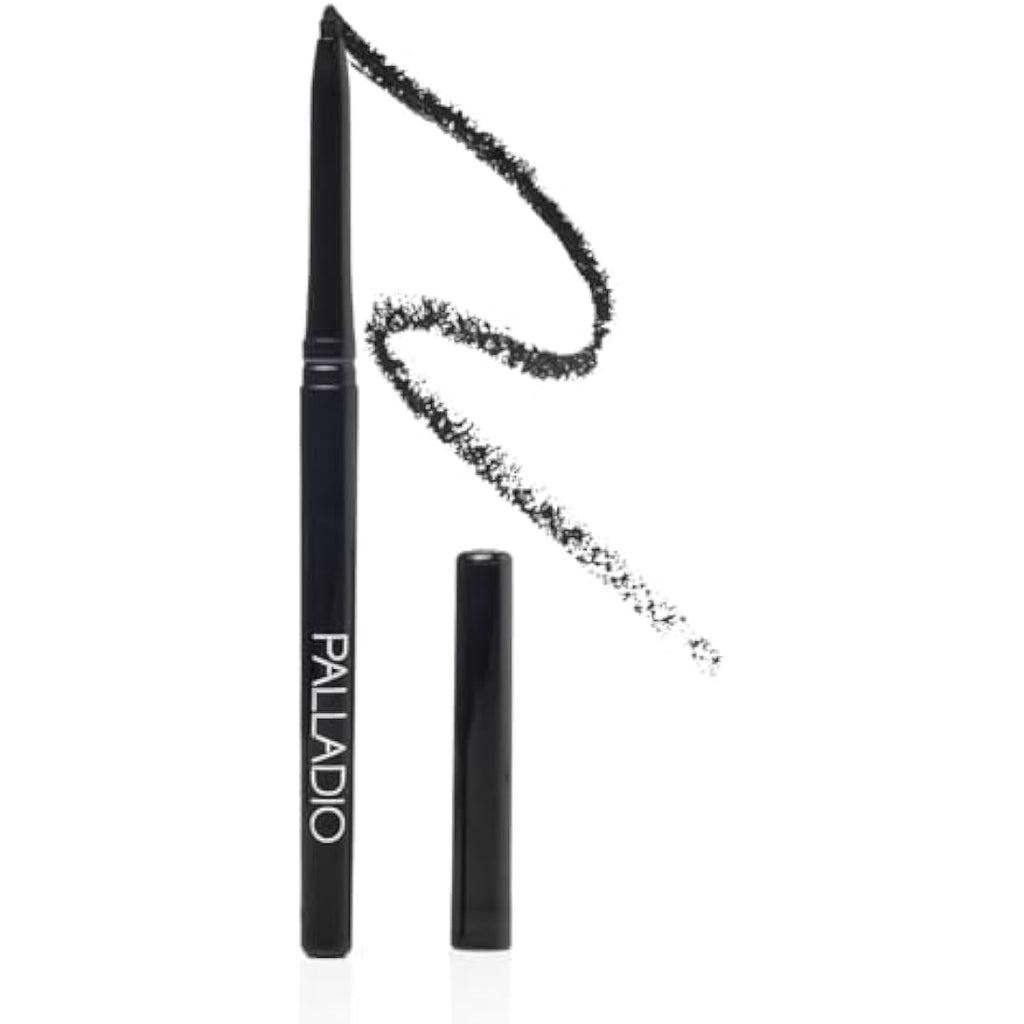 Palladio Waterproof Retractable Eyeliner – Pure Black Long-Wear 21g