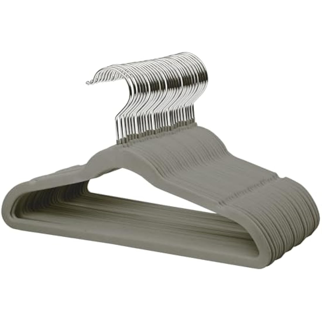ManGotree Kids Velvet Hangers – Non-slip Ultra-thin 32 Pack, Grey