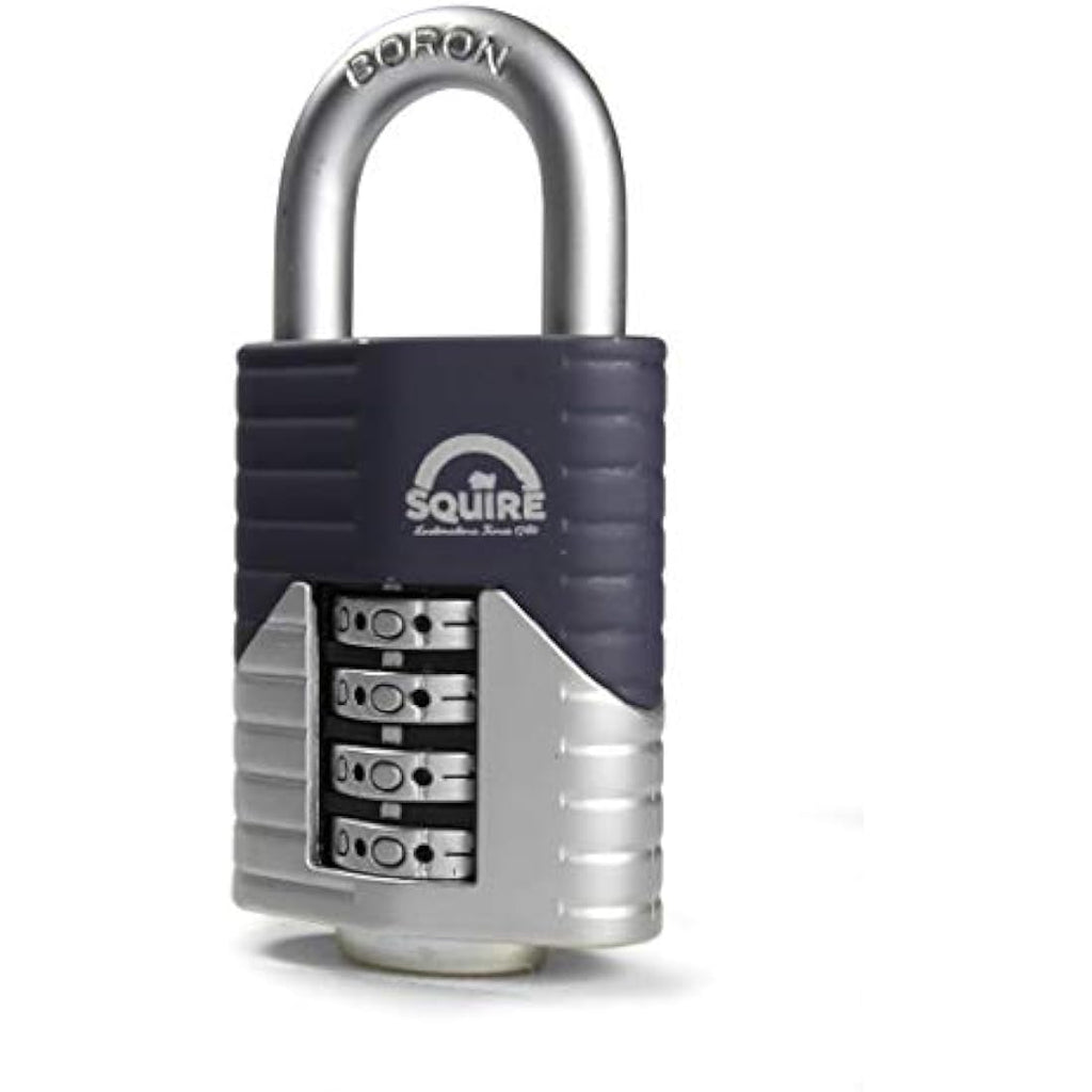Henry Squire Vulcan 40mm 4-Wheel Combination Open Shackle Padlock