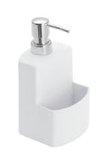 Wenko Ceramic Soap Dispenser – White Soft-Touch Kitchen Organizer