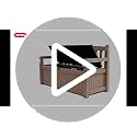 Keter Eden 265L Outdoor Garden Storage Bench – Weatherproof Resin