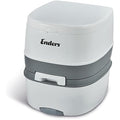 Enders Supreme Portable Camping Toilet with Piston Pump – White